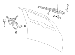 LIFT GATE. WIPER COMPONENTS.