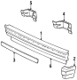 REAR BUMPER. BUMPER & COMPONENTS.