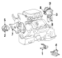 Image of Mount. BUSHING. Motor bracket. Side. image for your 1986 Dodge Mini Ram   