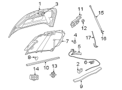 HOOD & GRILLE. HOOD & COMPONENTS.