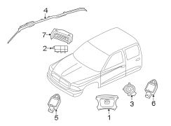 RESTRAINT SYSTEMS. AIR BAG COMPONENTS.