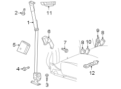 RESTRAINT SYSTEMS. FRONT SEAT BELTS.