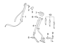 RESTRAINT SYSTEMS. REAR SEAT BELTS.