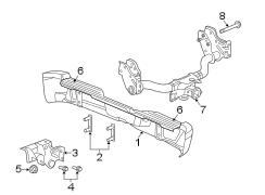 REAR BUMPER. BUMPER & COMPONENTS.