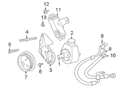 STEERING GEAR & LINKAGE. PUMP & HOSES.