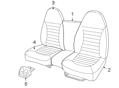 SEATS & TRACKS. FRONT SEAT COMPONENTS.