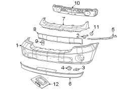 FRONT BUMPER. BUMPER & COMPONENTS.