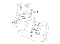 RESTRAINT SYSTEMS. REAR SEAT BELTS.