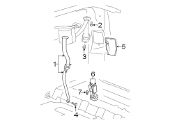 RESTRAINT SYSTEMS. REAR SEAT BELTS.