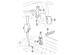 RESTRAINT SYSTEMS. REAR SEAT BELTS.