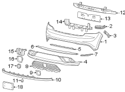 Image of Bumper Cover (Front, Upper) image for your 2023 Ram 2500 6.7L 6 cylinder DIESEL A/T RWD Lone Star Crew Cab Pickup Fleetside 