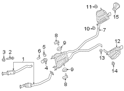 EXHAUST SYSTEM. EXHAUST COMPONENTS.