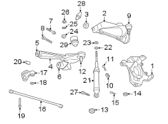 Front suspension. Suspension components.