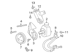 STEERING GEAR & LINKAGE. PUMP & HOSES.