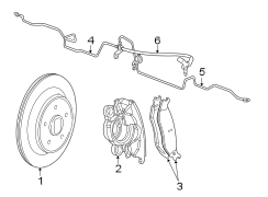 REAR SUSPENSION. BRAKE COMPONENTS.