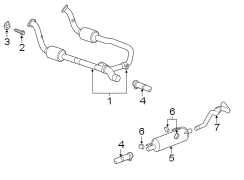 EXHAUST SYSTEM. EXHAUST COMPONENTS.