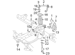 FRONT SUSPENSION. SUSPENSION COMPONENTS.