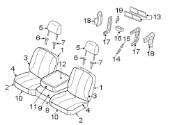 SEATS & TRACKS. FRONT SEAT COMPONENTS.