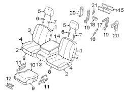 SEATS & TRACKS. FRONT SEAT COMPONENTS.