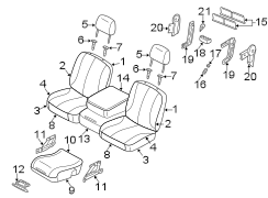 SEATS & TRACKS. FRONT SEAT COMPONENTS.