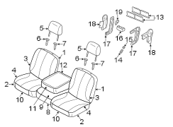 SEATS & TRACKS. FRONT SEAT COMPONENTS.