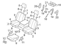 SEATS & TRACKS. FRONT SEAT COMPONENTS.