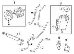 STEERING GEAR & LINKAGE. PUMP & HOSES.