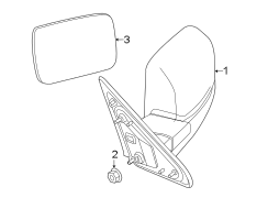 Image of Door Mirror image for your 2013 Ram 2500   