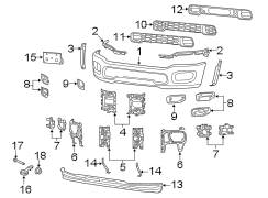 Bracket. Deflector. Brace. Bumper. Spoiler. Stone. (Lower). A Bracket for a Spoiler.