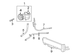 STEERING GEAR & LINKAGE. PUMP & HOSES.