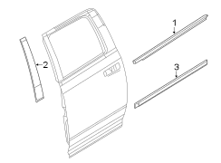 Door Molding (Rear, Lower)