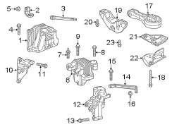 ENGINE / TRANSAXLE. ENGINE & TRANS MOUNTING.