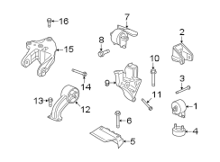 ENGINE / TRANSAXLE. ENGINE & TRANS MOUNTING.