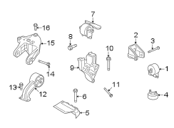 ENGINE / TRANSAXLE. ENGINE & TRANS MOUNTING.