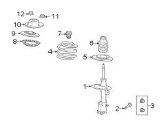 FRONT SUSPENSION. STRUTS & COMPONENTS.