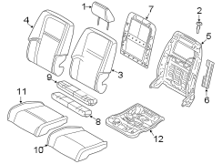 SEATS & TRACKS. DRIVER SEAT COMPONENTS.