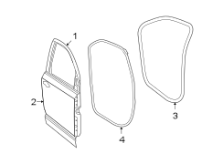 FRONT DOOR. DOOR & COMPONENTS.