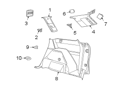 QUARTER PANEL. INTERIOR TRIM.