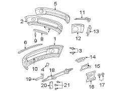 FRONT BUMPER. BUMPER & COMPONENTS.