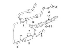 EXHAUST SYSTEM. EXHAUST COMPONENTS.