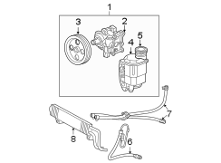 STEERING GEAR & LINKAGE. PUMP & HOSES.