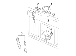 RESTRAINT SYSTEMS. REAR SEAT BELTS.