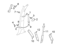 RESTRAINT SYSTEMS. FRONT SEAT BELTS.