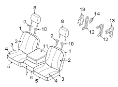 SEATS & TRACKS. FRONT SEAT COMPONENTS.