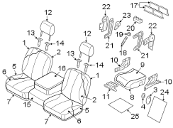 SEATS & TRACKS. FRONT SEAT COMPONENTS.