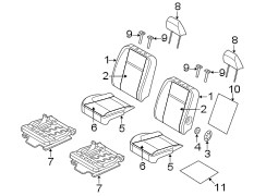 SEATS & TRACKS. FRONT SEAT COMPONENTS.