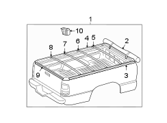 PICK UP BOX. EXTERIOR TRIM.