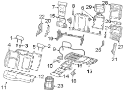 Folding Seat Lock Striker