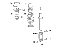 FRONT SUSPENSION. STRUTS & COMPONENTS.