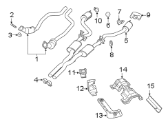 EXHAUST SYSTEM. EXHAUST COMPONENTS.